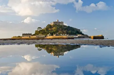 an island with a castle on top of it at 2 Bed in Marazion oc-p00598 in Marazion