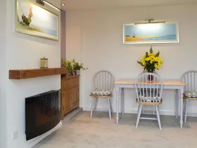 a dining room with a table and two chairs at Greenhaven in Par