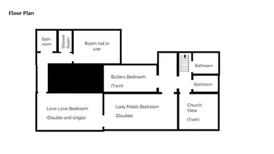 a block diagram of a building at Lostwithiel Manor in Braddock