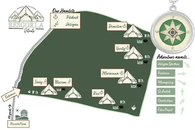 a map of the niagara falls attractions at Rescorla Retreats - Blossom in St Austell