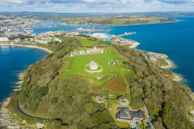 an island in the ocean with a park on it at 2 Bed in Ponsanooth oc-f28845 in Ponsanooth