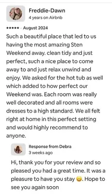 a text message from a dog complaining about a dog barking at Stunning 4 Bed Pet Friendly Cottage with Hot Tub in Bodmin
