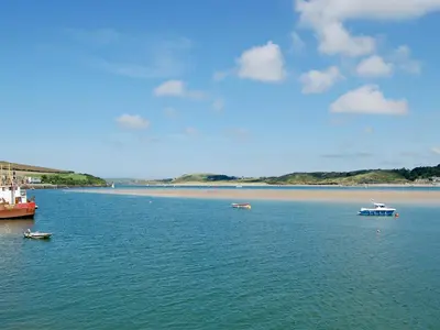 a large body of water with boats in it at K2 Cosy Lodge in Padstow
