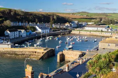 a harbor with boats in the water in a town at 2 Bed in Mawgan oc-c30671 in Mawgan