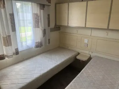 a small room with a bench and a window at Riverdale in Saint Clether