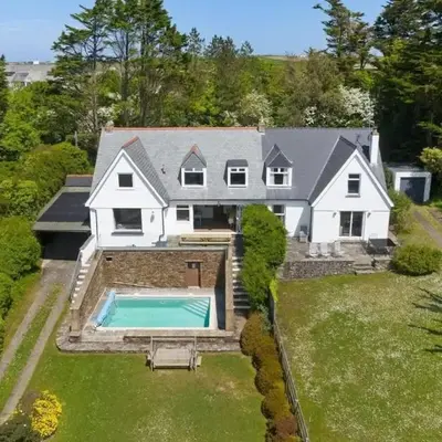 Beautiful Home with Pool Overlooking Camel Estuary