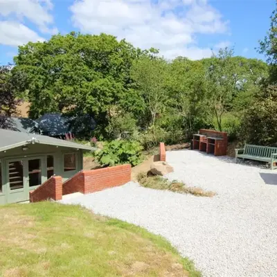 The Cabin at Little Bosveal near the Helford River....lovely location