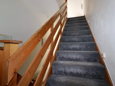 a flight of stairs in a house at Sunnyvale in Bugle