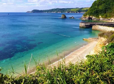 a view of a beach with the ocean at So Tranquil in Charlestown