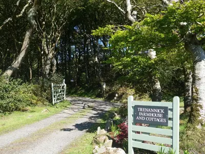 a sign on the side of a dirt road at Pond Meadow in Launceston